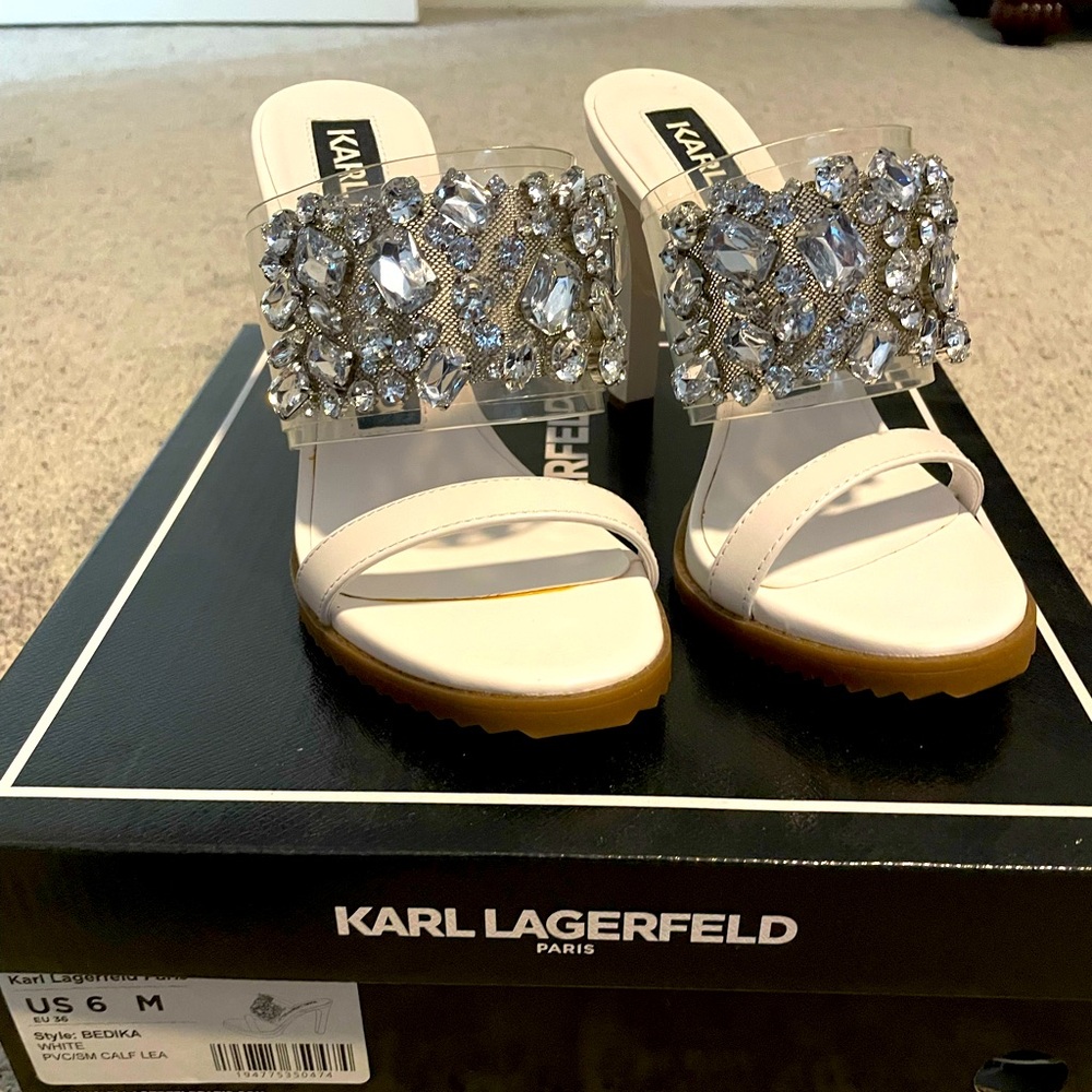 Never worn Karl Lagerfeld Bedika sandals